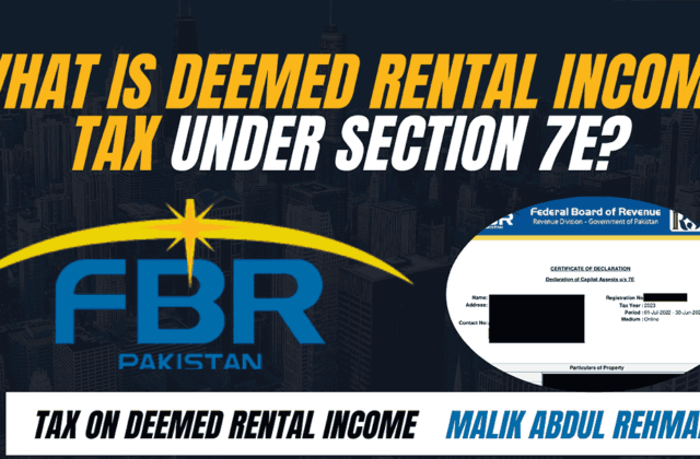 What is Deemed Rental Income Tax Under Section 7E?